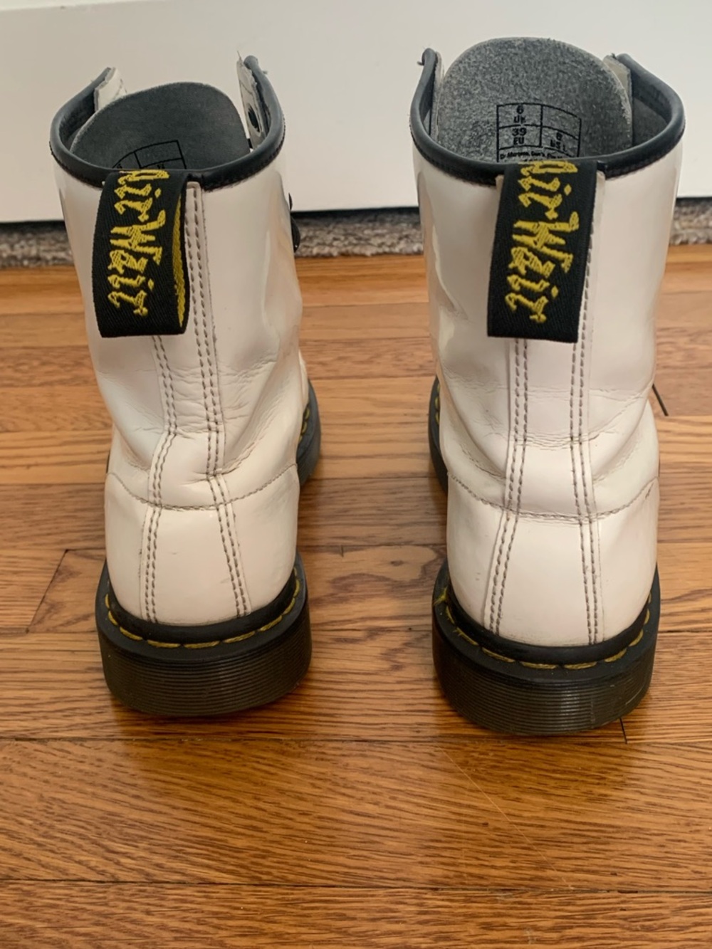 Dr Martens 1460 White Combat Boots Women’s size 8 - Picture 5 of 10